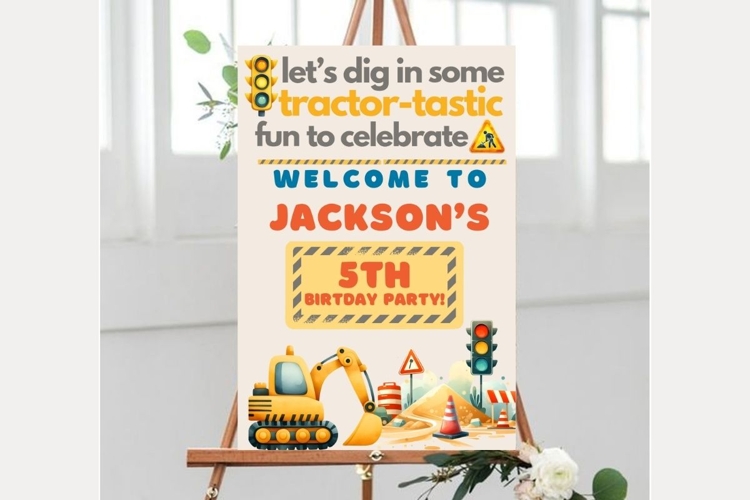 Baby Shower Welcome Sign Template 233 example image 1