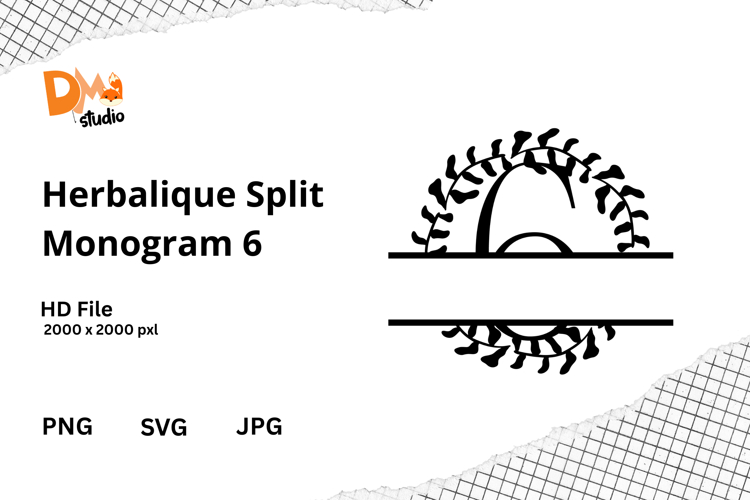 Floral Monogram Letter Svg Image 19