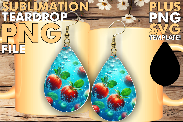 Cheerful Teardrop EARRINGS Ideas, 3D Fruits