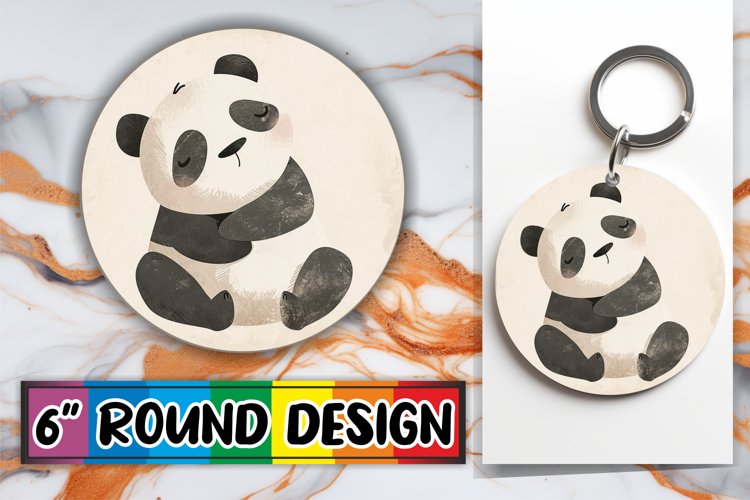 Round Sublimation Animals example image 1