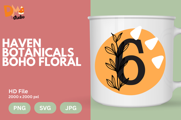 Haven Botanicals Boho Floral Monogram
