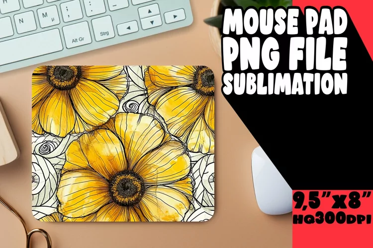 Elegant Springtime Mouse Pad Art
