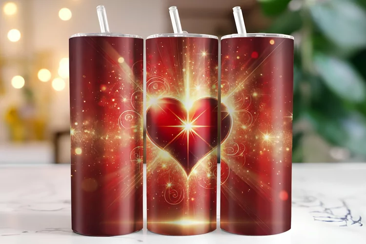 Hearts Tumbler Wrap | Sublimation | Tumblers