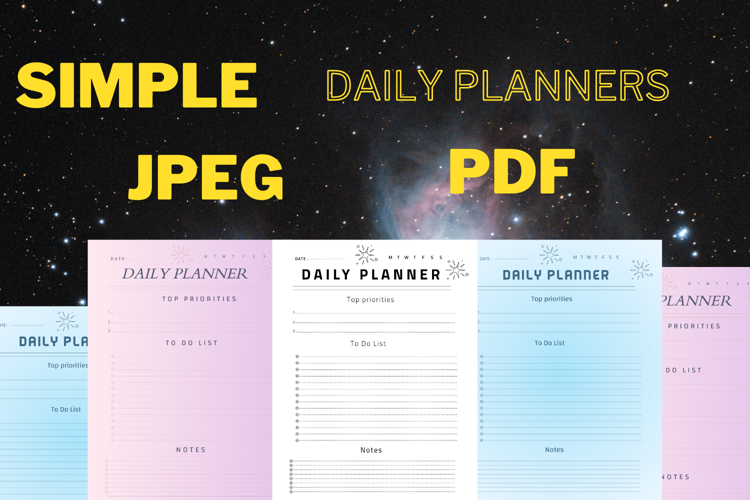 best simplest Daily planner freebie 52,free planners