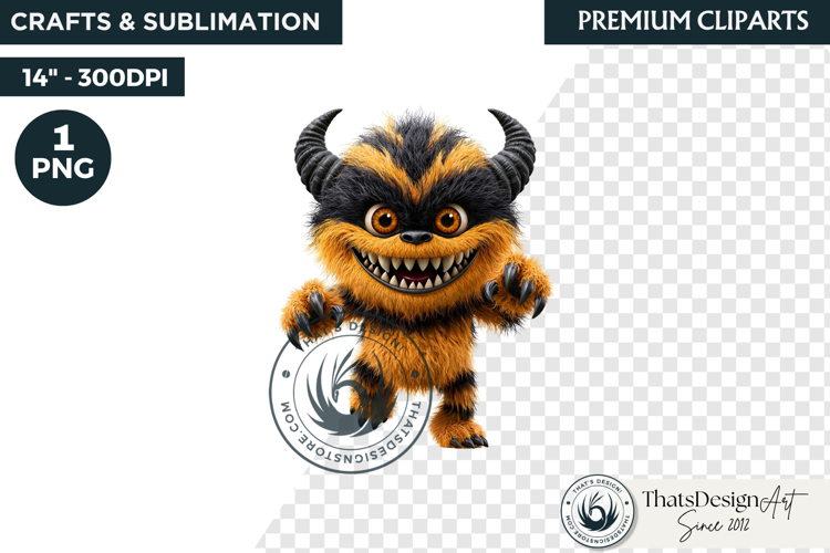 Halloween Little Monster Clipart Png, Spooky Cute Fantasy