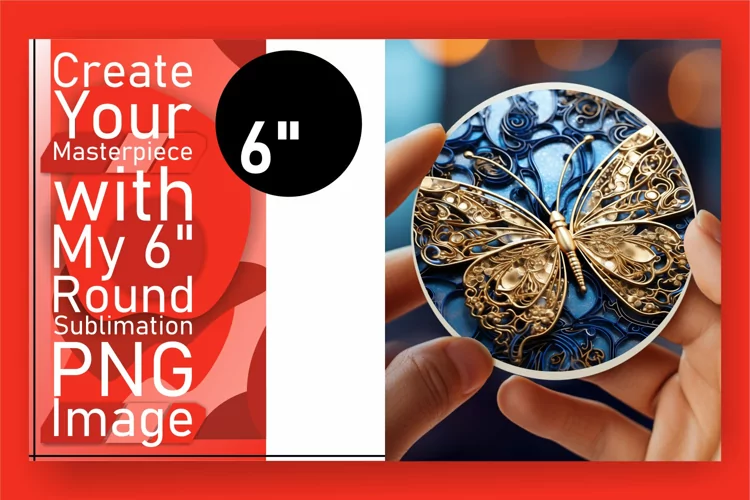 Keychain Charm: 3D Butterfly Sublimation Art