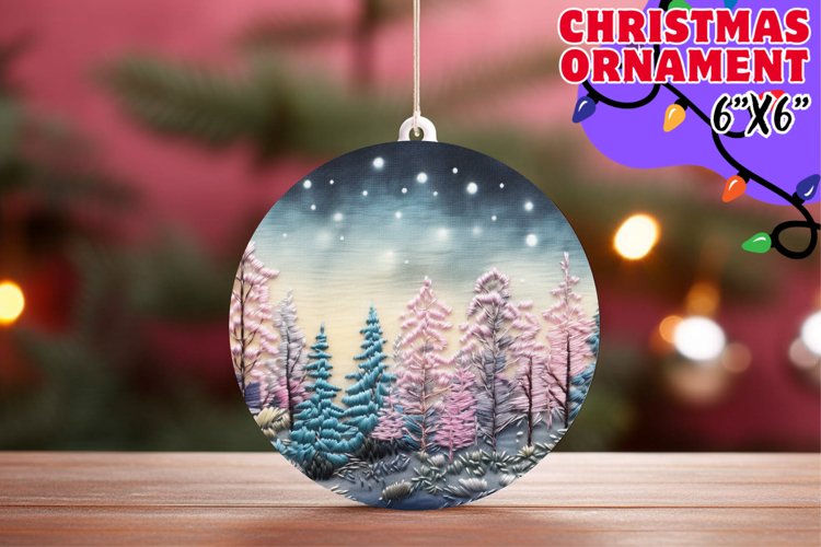 Festive Forest Fantasy: 3D Embroidered Delights