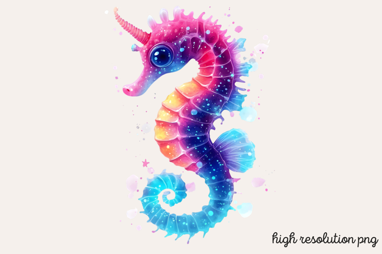 Bioluminescent Sea Animal Clipart PNG