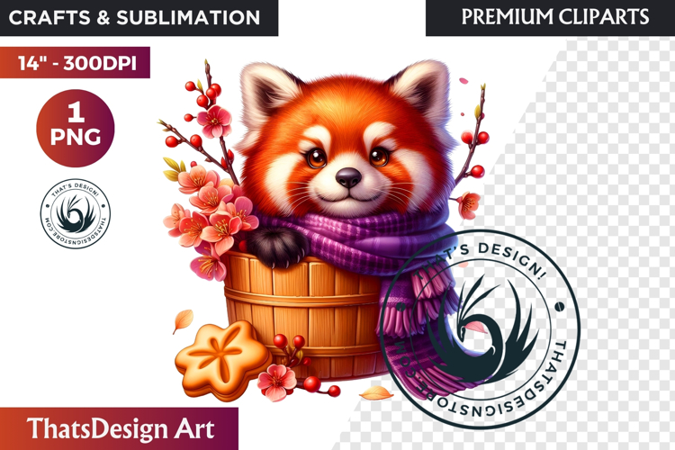 Autumn Cute animal in a bucket clipart Pumpkin thanksgiving