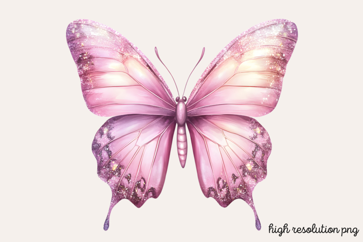 Pink Butterfly Clipart