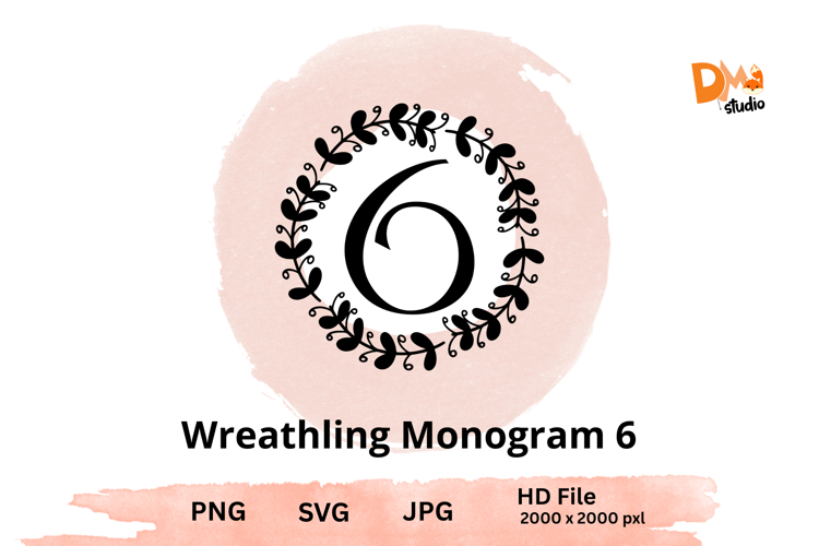 Wreath Monogram SVGs Image 7