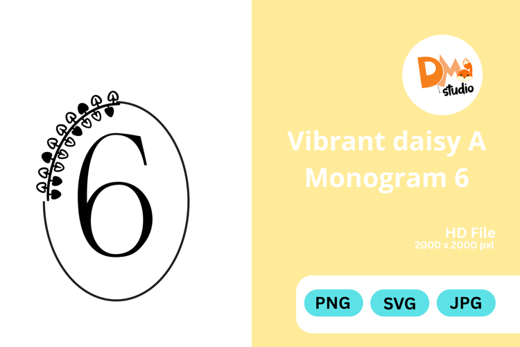 Daisy Monogram Svg Image 7