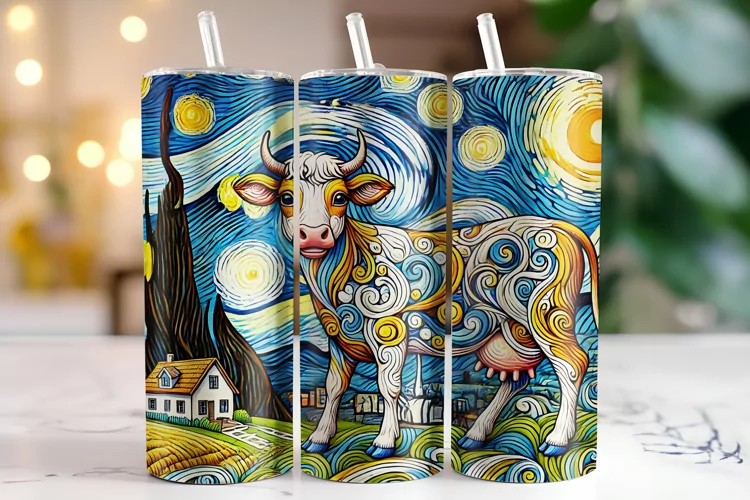 Cow Tumbler Wrap | Sublimation | Tumblers