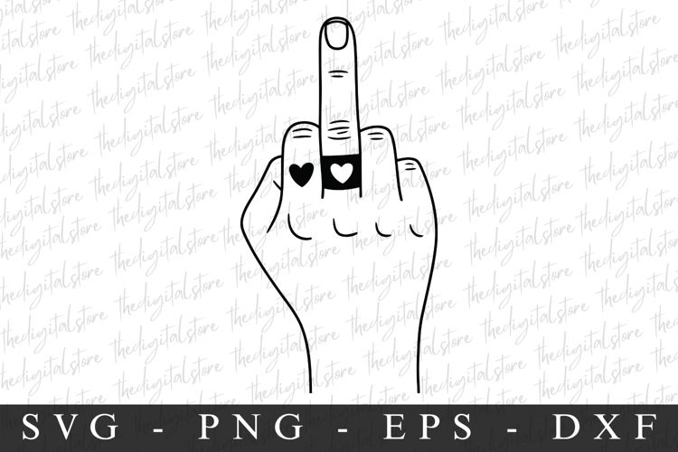 Middle Finger Svg Image 2
