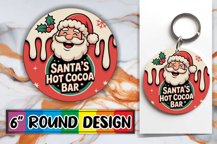 Bright Round Coasters Design PNG, Holiday