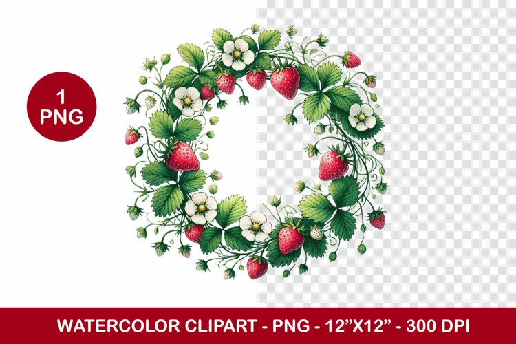 Watercolor Wreath Png Image 6
