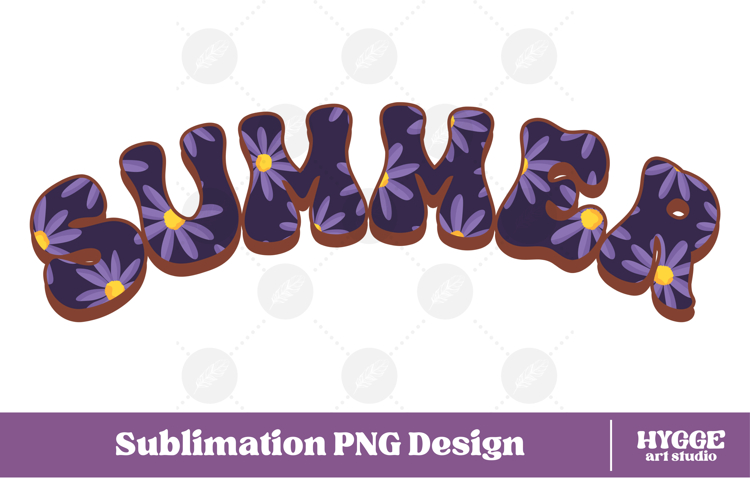 Floral Summer Png Retro Flowers Sublimation Daisy Daisies
