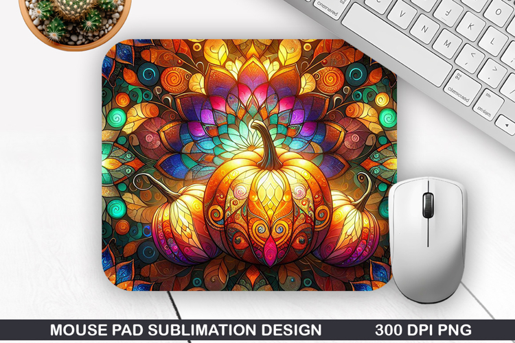 Pumpkin Mouse Pad Sublimation, Halloween Mouse Pad PNG