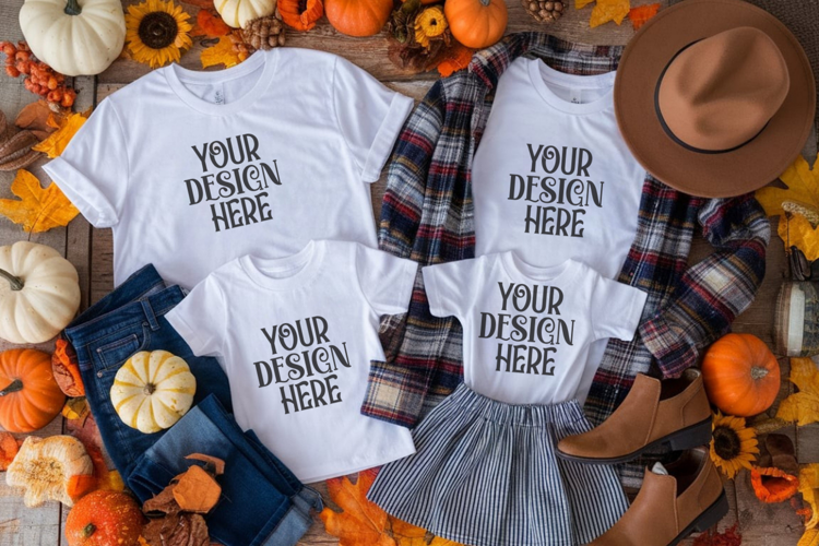 Christmas Family Matching Group T-Shirt Mockup