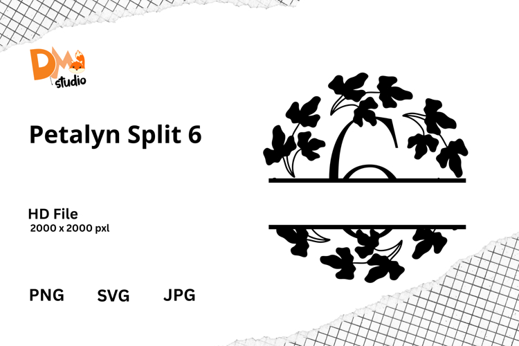 Floral Monogram Letter Svg Image 9