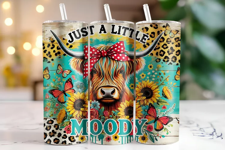 Highland Cow Tumbler Wrap | Sublimation | Tumblers