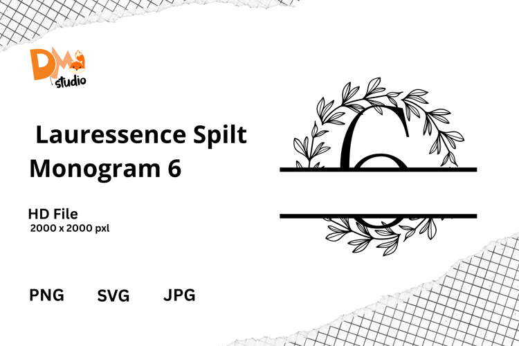 Floral Monogram Letter Svg Image 6