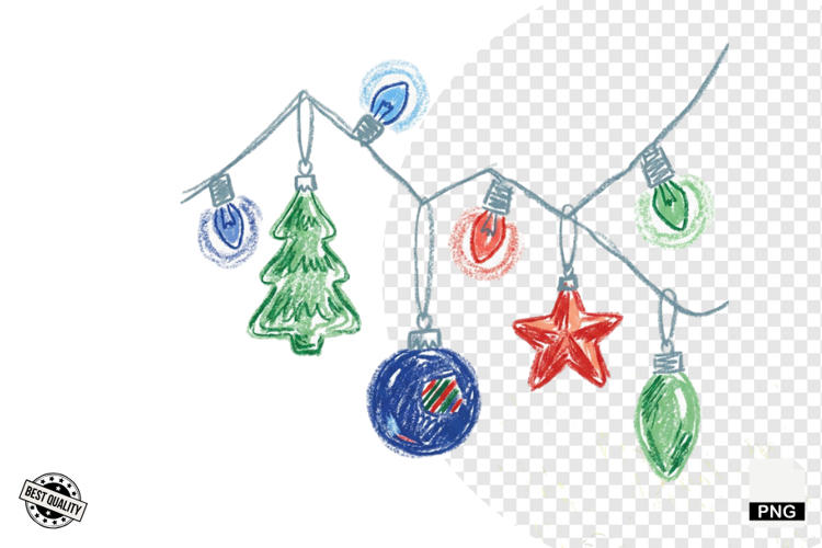 Holiday Lights Clipart Image 16