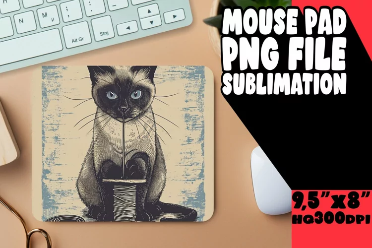 Lovely Cat Pattern Mouse Mat