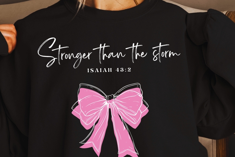Stronger Than the Storm PNG Bundle | Coquette Christian DIY