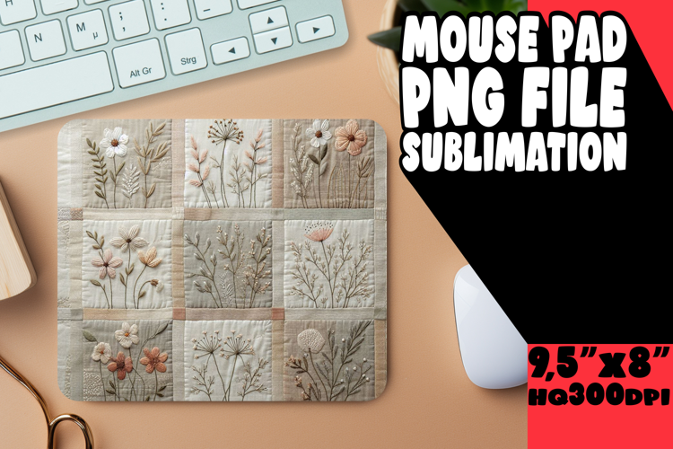Bright Mouse Pad Design Sublimation, Patchwork