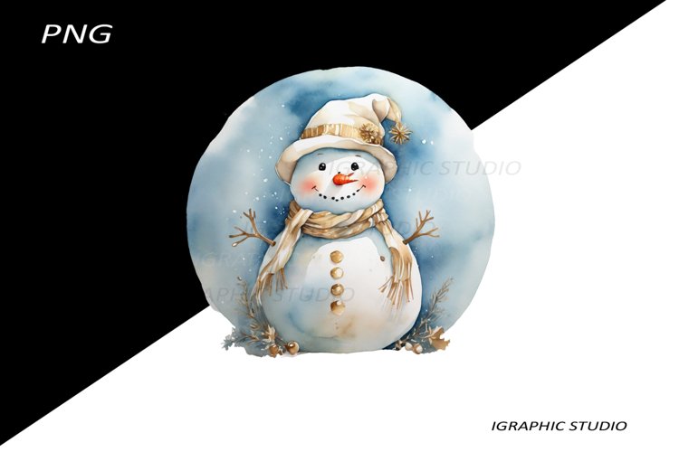 Christmas Snowman Clipart Image 20