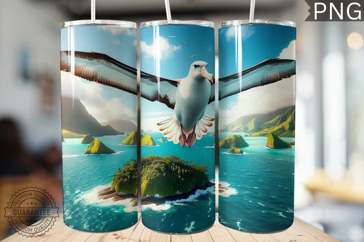 Albatross Tumbler Wrap - Albatross Tumbler Design