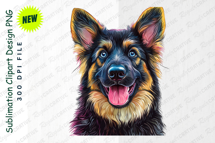 German Shepherd Clipart Image 20