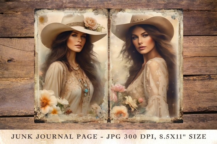 Vintage Cowgirl Clipart Image 14