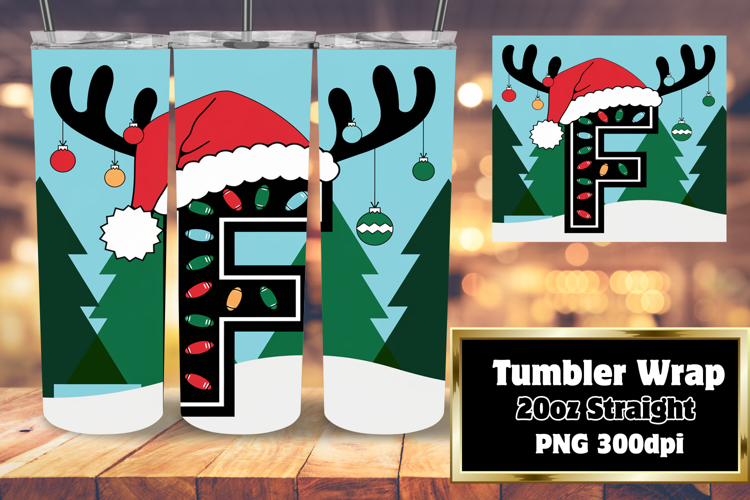 Sublimation-Ready Graphics for 20oz Tumbler , Christmas