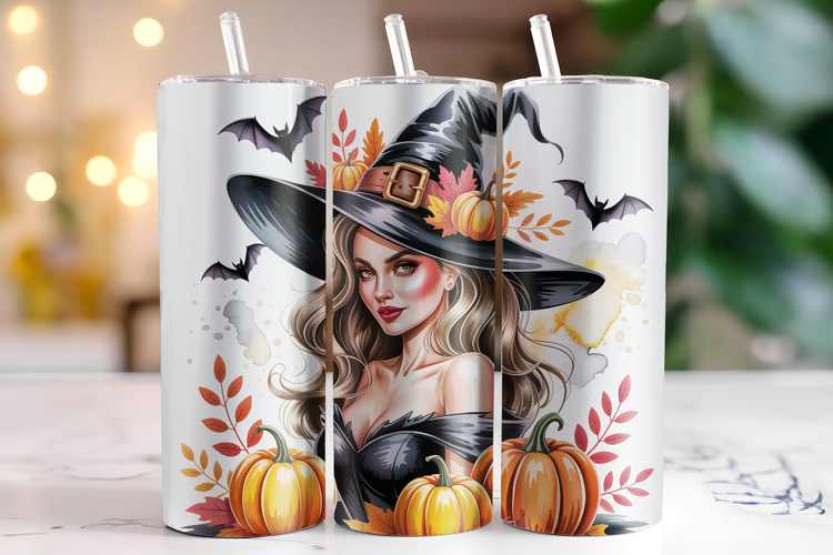 Halloween Witch Tumbler Wrap | Sublimation | Tumblers