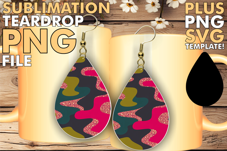 Sparkling Teardrop Earrings Ideas, Funky Pattern
