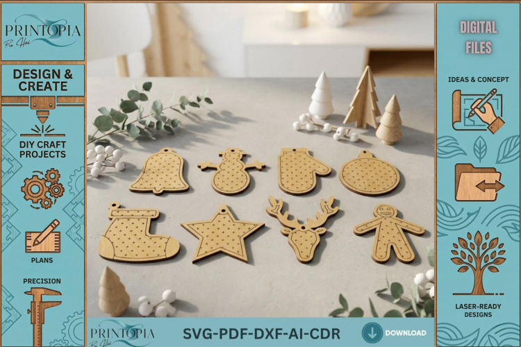 Kitchen Napkin Holder and Spice Rack Laser Cut File Kitchen