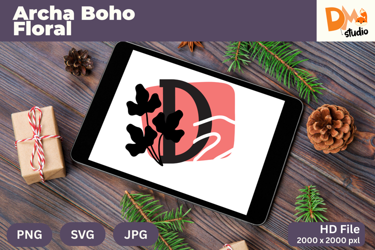 Boho Floral Svg Image 4