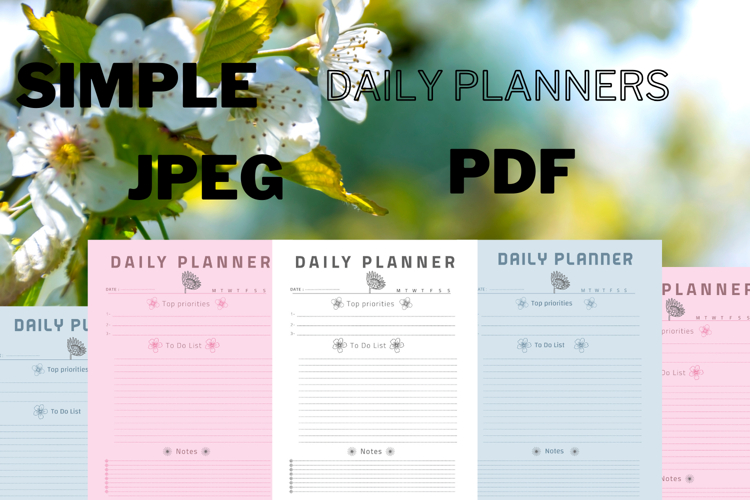 best simplest Daily planner freebie 51,free planners