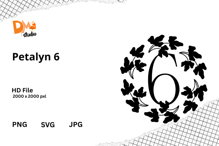 Floral Monogram Letter Svg Image 13