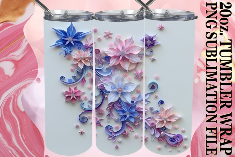 Fresh Petal Blossom 20oz Tumbler Design