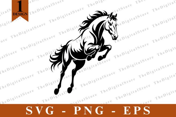 Horse Silhouette Image 6