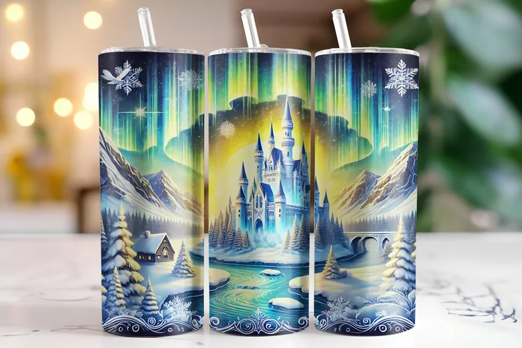 Castle Tumbler Wrap | Sublimation | Tumblers