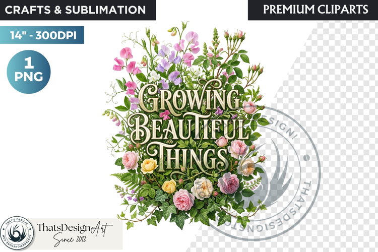 Bloom & Bright Spring Quotes for Sublimation and POD