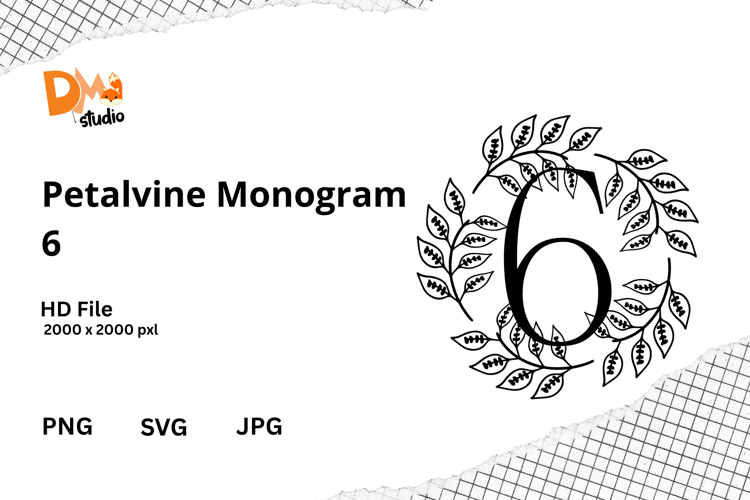 Floral Monogram Letter Svg Image 4