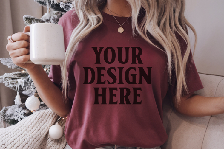 Cumin Christmas Comfort Colors 1717 Mockups, CC 1717 m