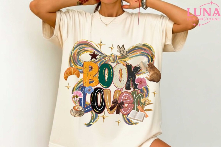 Book Lover Png, Floral Book Png, Reading Png, Bookworm Png