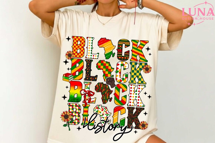 Black History Month PNG, My History Is Strong, Afro American