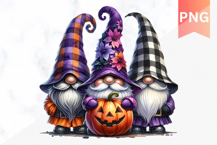 Halloween Gnome Sublimation - Clipart PNG Design